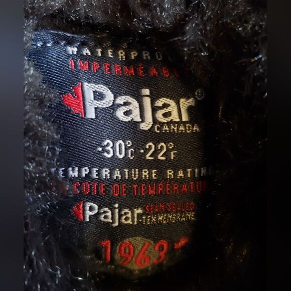 Pajar Women's Short Black Leather Winter Boots Size 37 - Picture 12 of 14